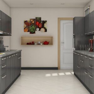 Alea 9 Grey modular kitchen design