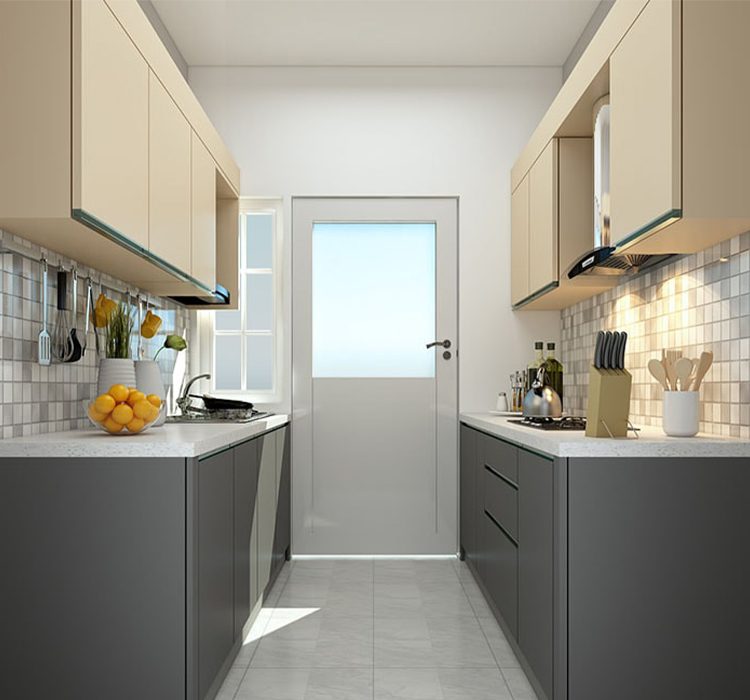 Parallel shape modular kitchen 1 Pl2