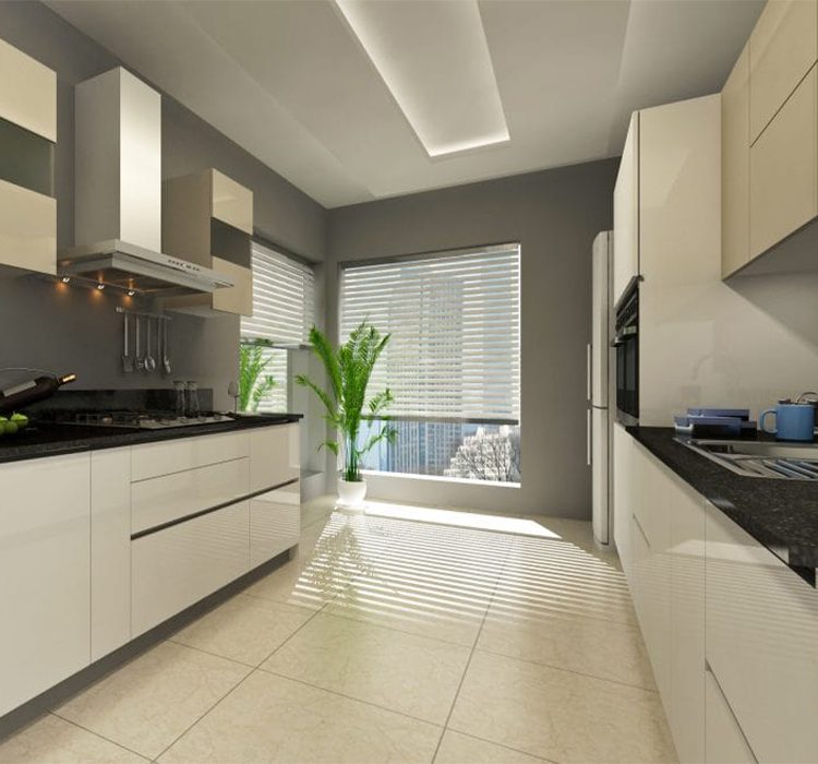 Parallel shape modular kitchen 5 Pl6