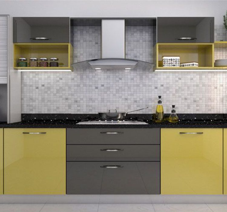 Straight shape modular kitchen 4 St4