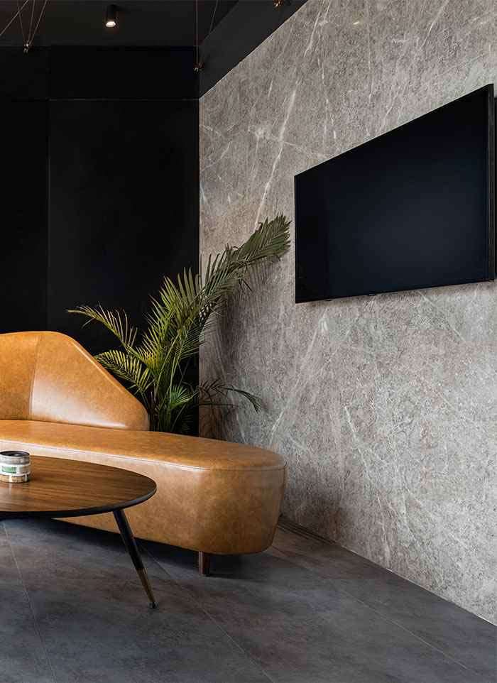 Seating area for clients at the ALEA experience centre