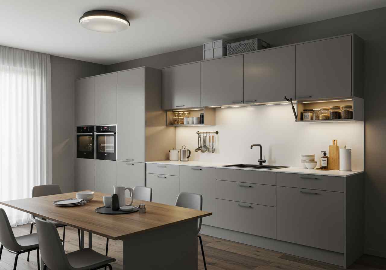 10 genius hacks to maximize space in your modular kitchen 6 Ceiling and overhead storage ideas