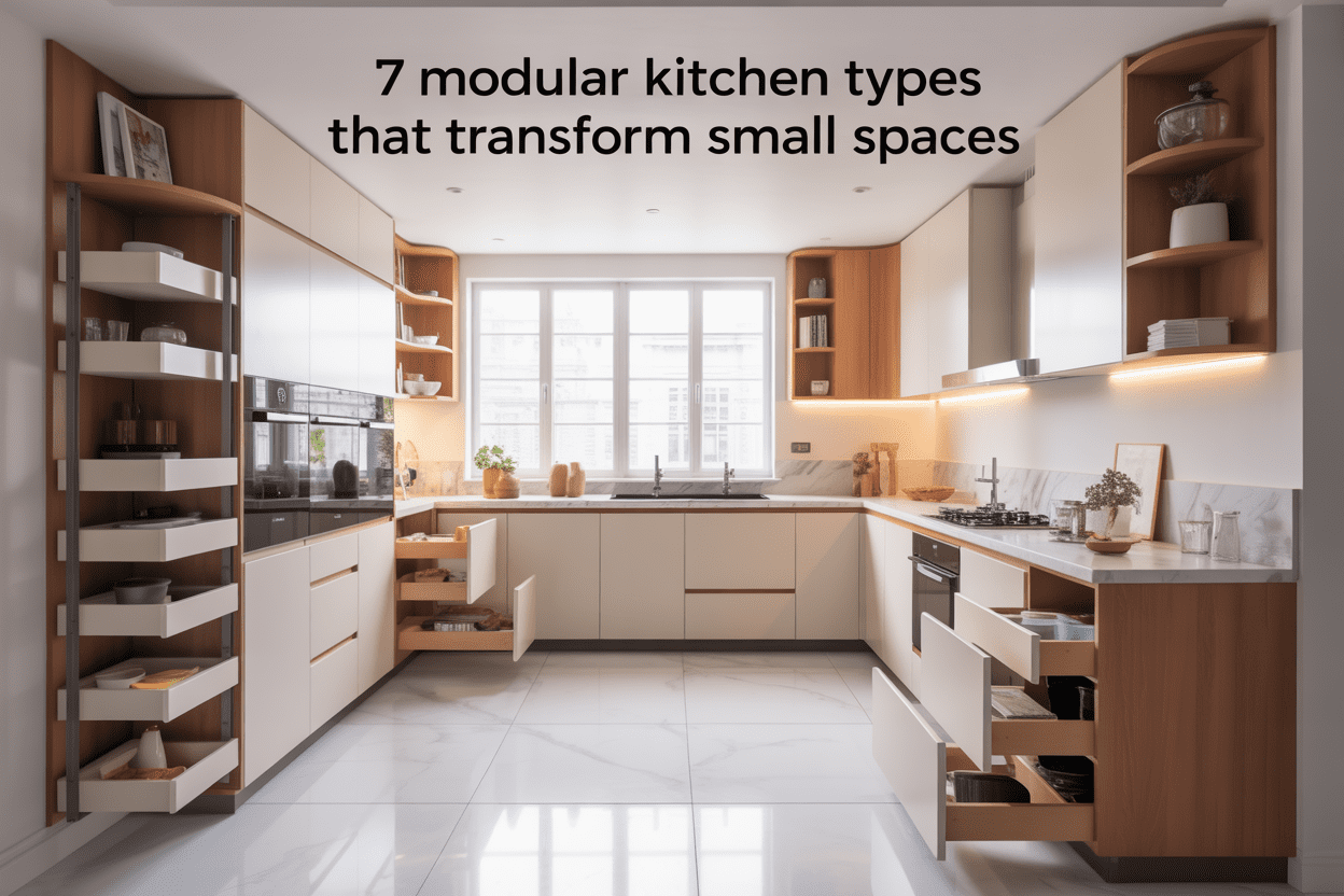 7 modular kitchen types that transform small spaces